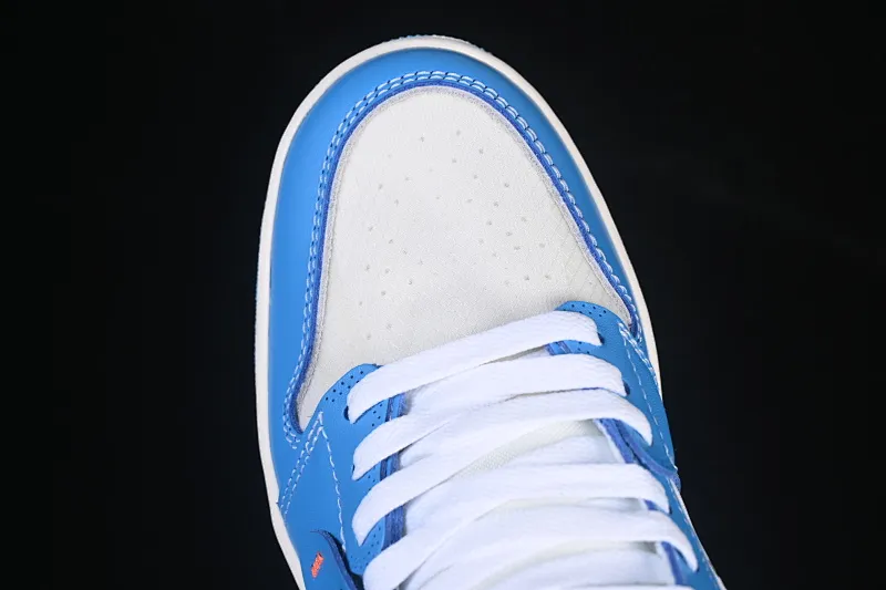 All categories Air Jordan Jordan series basketball shoes Air Jordan 1 High pure original special price Off White x Air Jordan OW AJ1 Joe 1 joint North Carolina blue high-top basketball shoes AQ0818-148